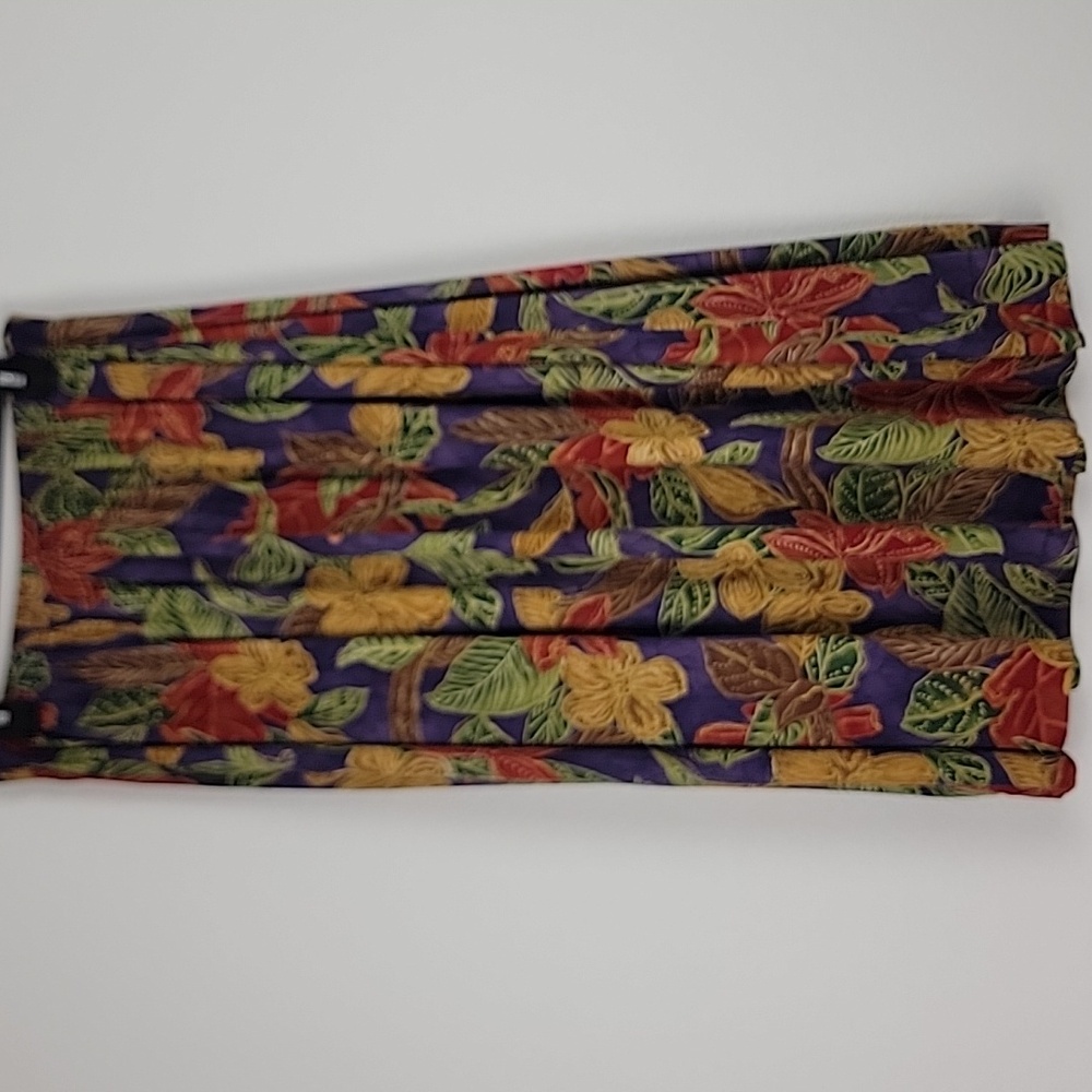 Alfred Dunner Tropical Multicolored Floral Midi Skirt (Read Might be 10/12) 14 - Picture 8 of 9